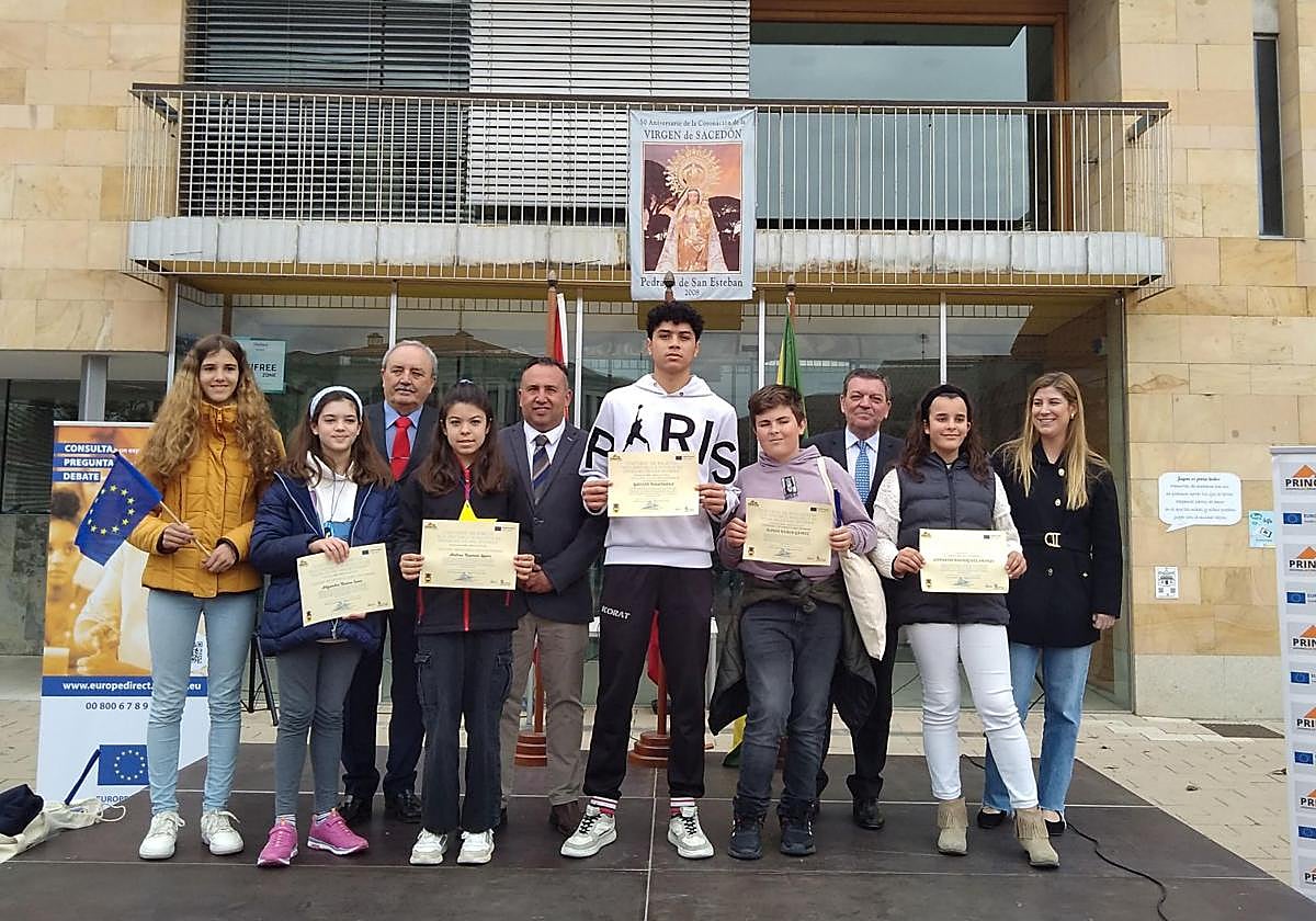 Celebración del Día de Europa en Pedrajas de San Esteban.