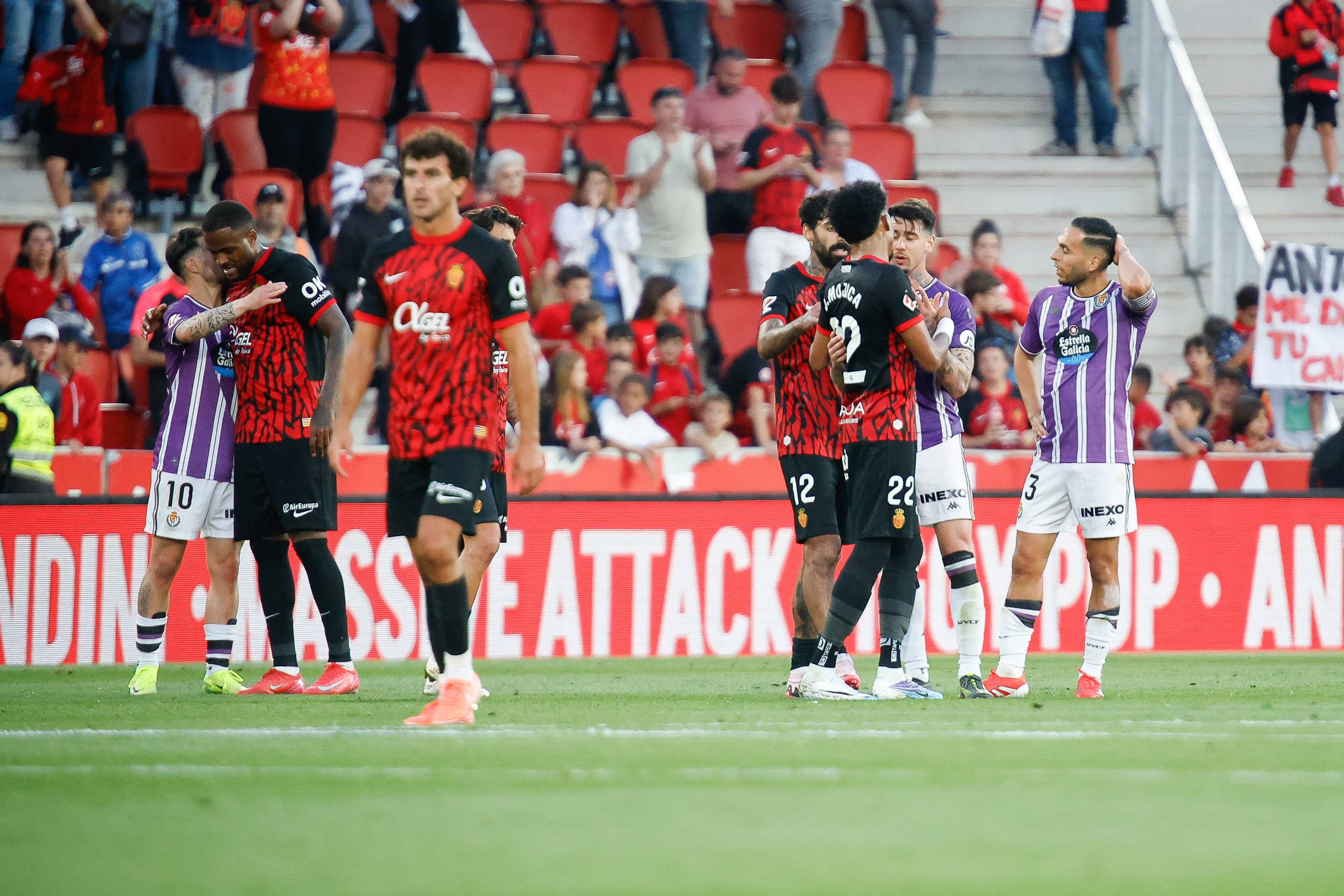 La derrota del Real Valladolid en Mallorca, en imágenes