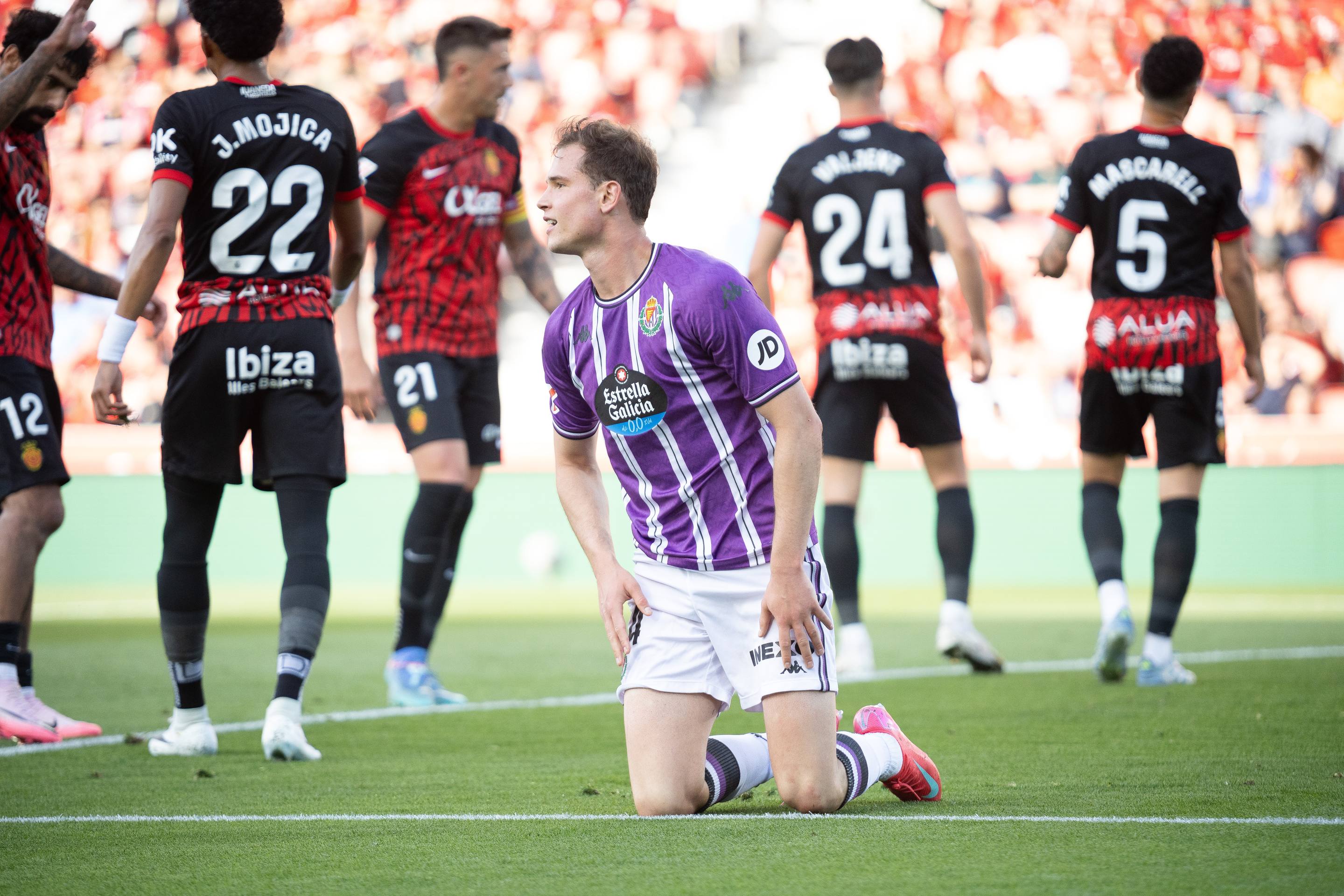 La derrota del Real Valladolid en Mallorca, en imágenes