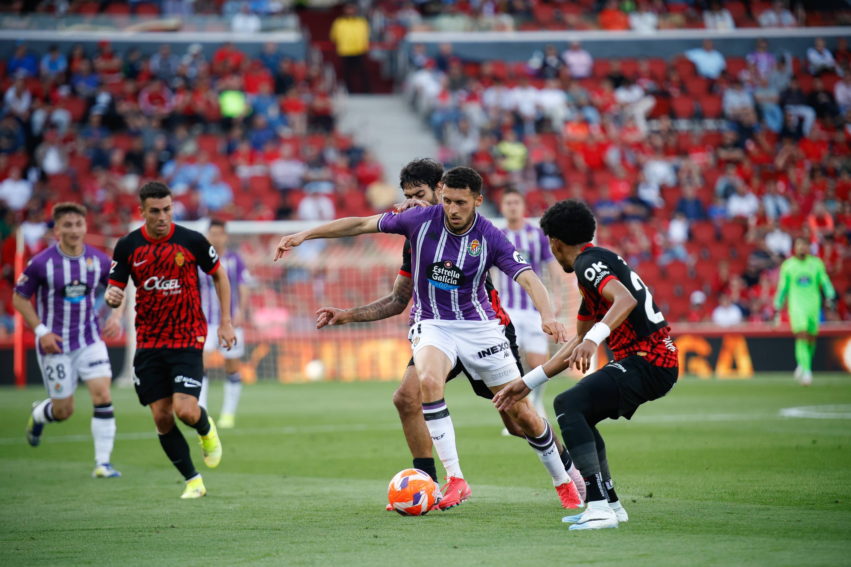 La derrota del Real Valladolid en Mallorca, en imágenes