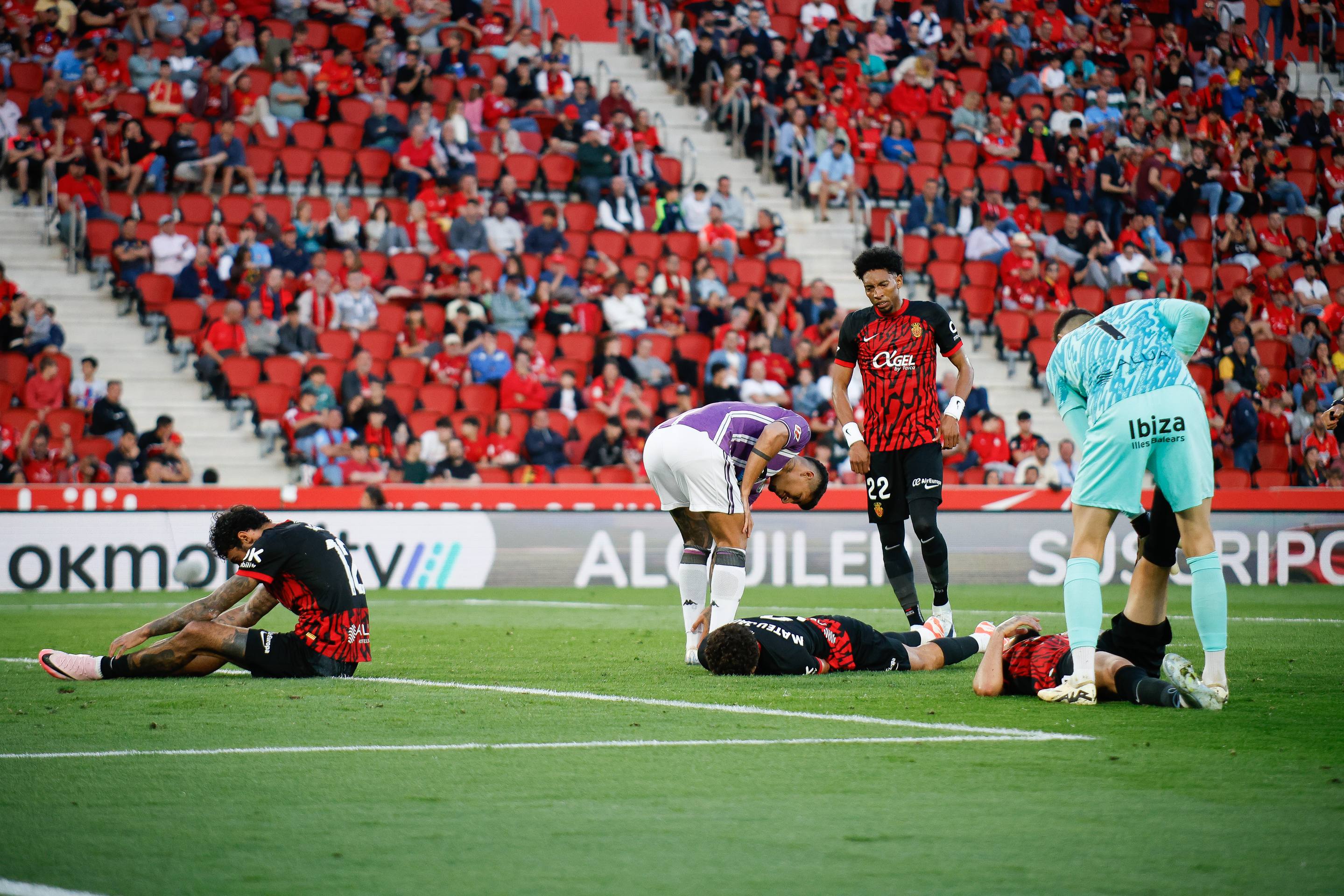 La derrota del Real Valladolid en Mallorca, en imágenes
