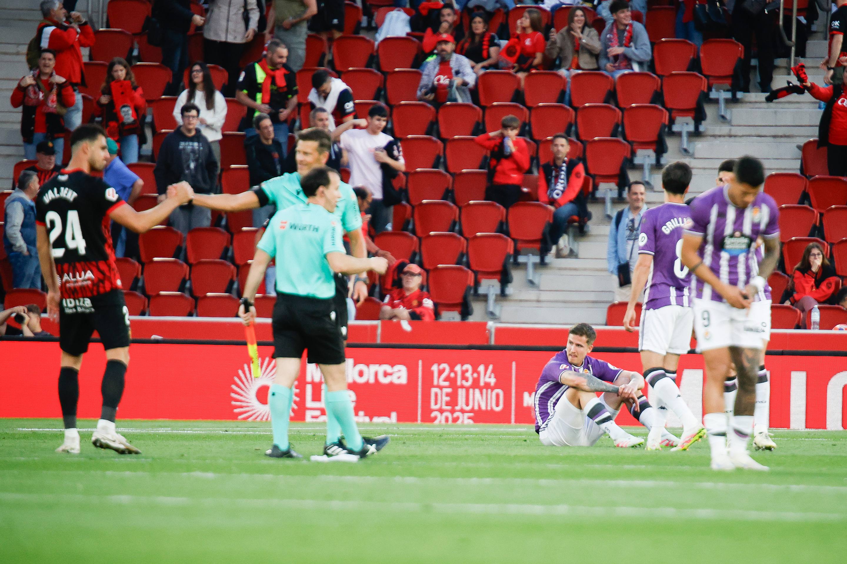 La derrota del Real Valladolid en Mallorca, en imágenes