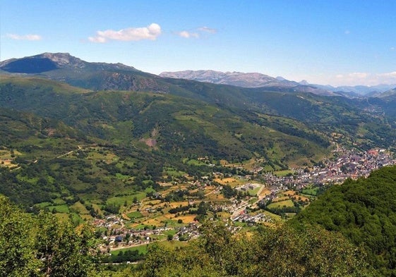 Vista general del municipio de Villablino.