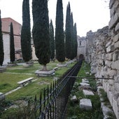 El patio de los cipreses de la Catedral de Valladolid