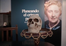 Uno de los carteles de la muestra en la sala de Las Francesas.