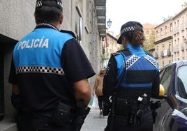 Agentes de la Policía Local de Segovia.