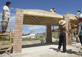 Taller de construcción de bóvedas en Monzón de Campos.