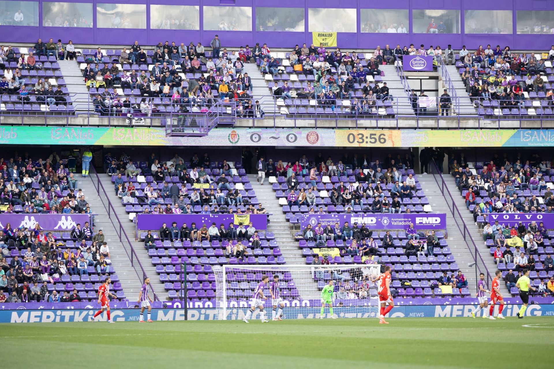 La derrota del Real Valladolid ante el Girona, en imágenes
