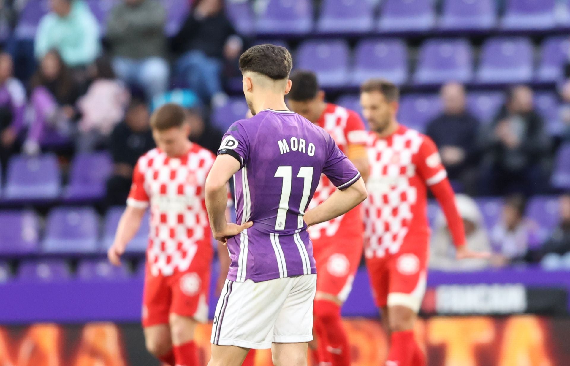 La derrota del Real Valladolid ante el Girona, en imágenes