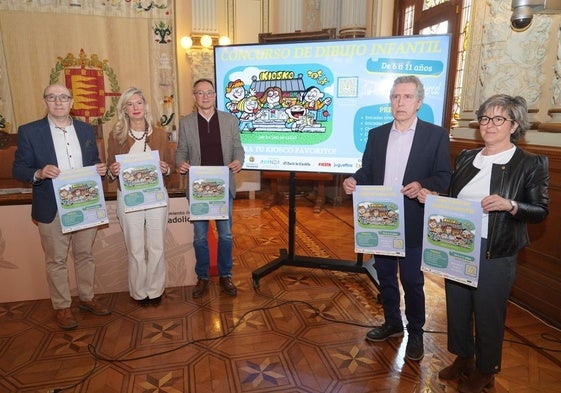 Presentación, este miércoles en el Ayuntamiento de Valladolid, de la campaña 'Tu kiosco siempre cerca'.