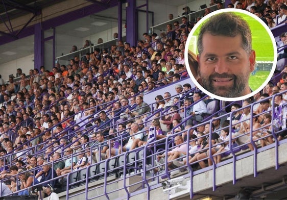 Gabriel Solares acudió al palco de Zorrilla para presenciar el partido ante el Girona.