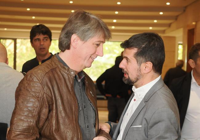 Carlos Martínez y Luis Tudanca, este miércoles en el Congreso de Comisiones Obreras.