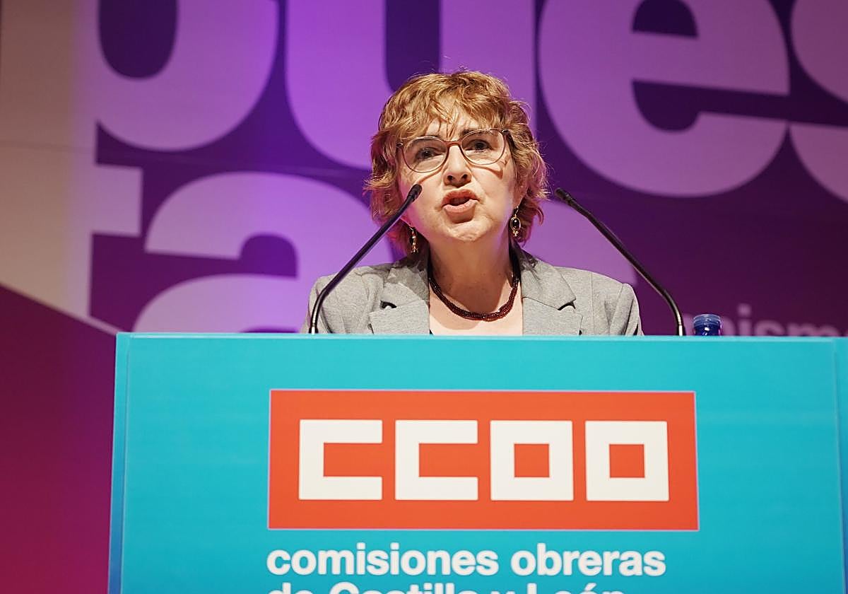 Ana Fernández de los Muros, elegida nueva secretaria autonómica de CCOO en el 13º Congreso del sindicato celebrado en Valladolid.