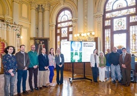 Presentación en el Salón de Recepciones del Ayuntamiento de la programación con responsables de los museos de Valladolid.