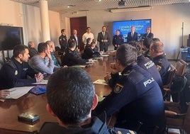 Formación a la Policía Nacional de Palencia sobre los riesgos en instalaciones eléctricas impartida por Iberdrola.
