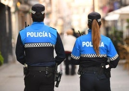Imagen de archivo de policías locales de Valladolid.