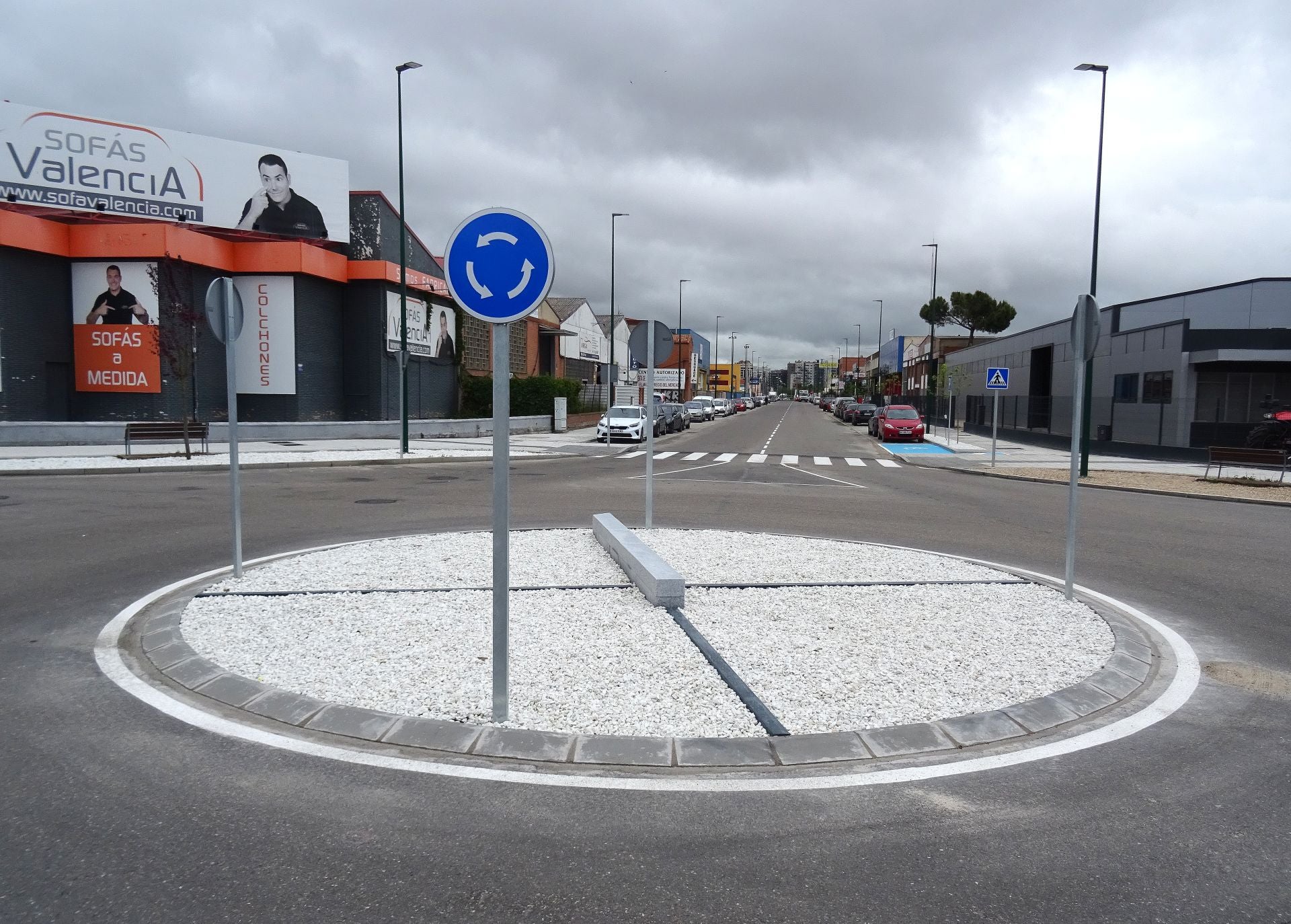 Fin de las obras en la Avenida El Norte de Castilla en el Polígono de Argales