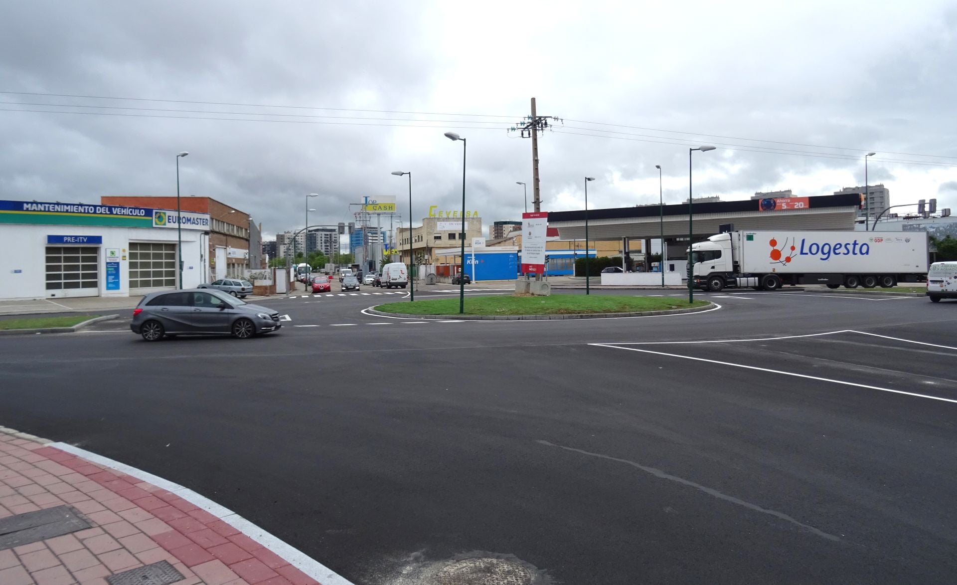 Fin de las obras en la Avenida El Norte de Castilla en el Polígono de Argales
