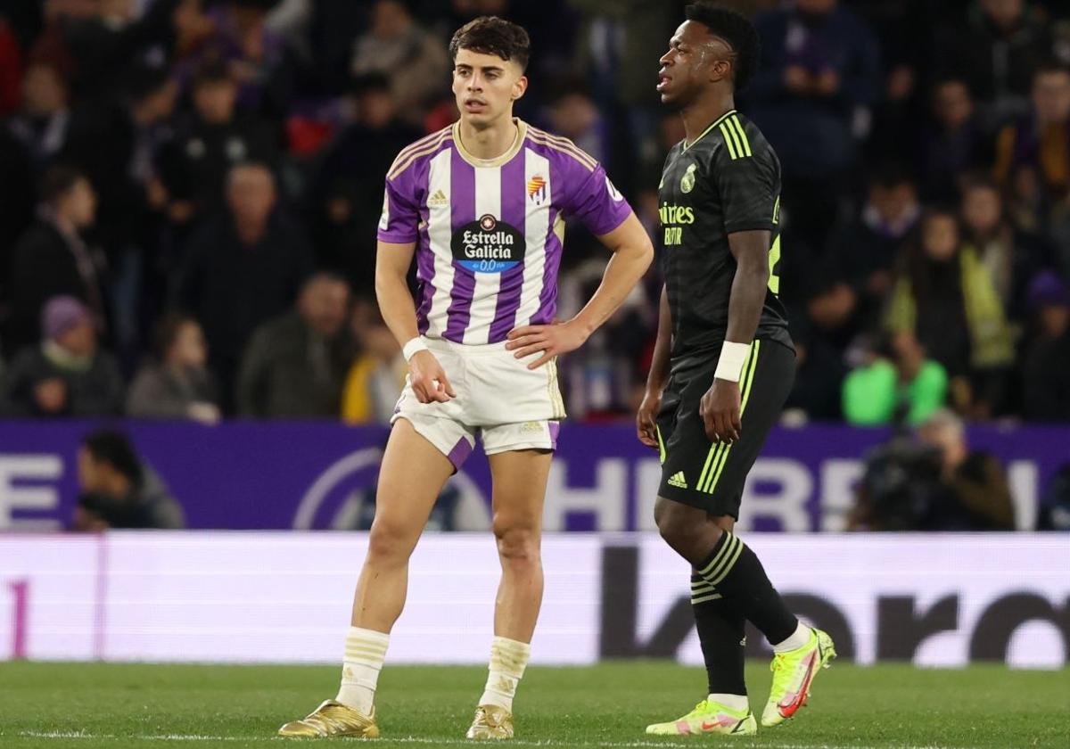 Pactan penas los aficionados que llamaron «puto negro» a Vinicius en Valladolid