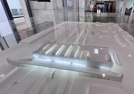 Maqueta de la nueva estación de tren de Valladolid