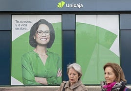 Publicidad exterior de Unicaja.
