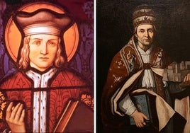San Ivo y San Pedro Celestino papa.