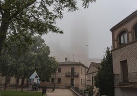 Niebla este viernes por la mañana en Segovia