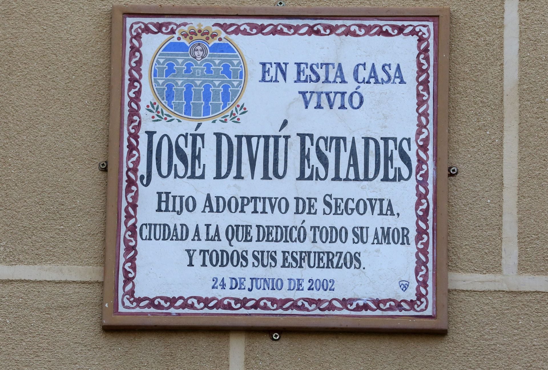 Itinerario gráfico por las placas conmemorativas de Segovia