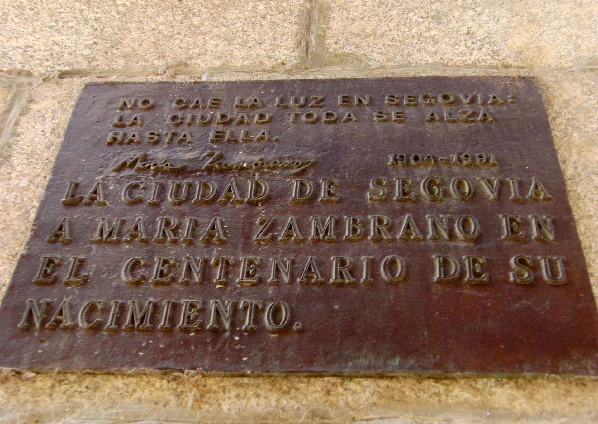 Itinerario gráfico por las placas conmemorativas de Segovia