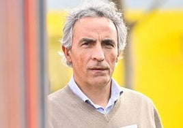 Santiago Hidalgo, durante la presentación de uno de sus libros.