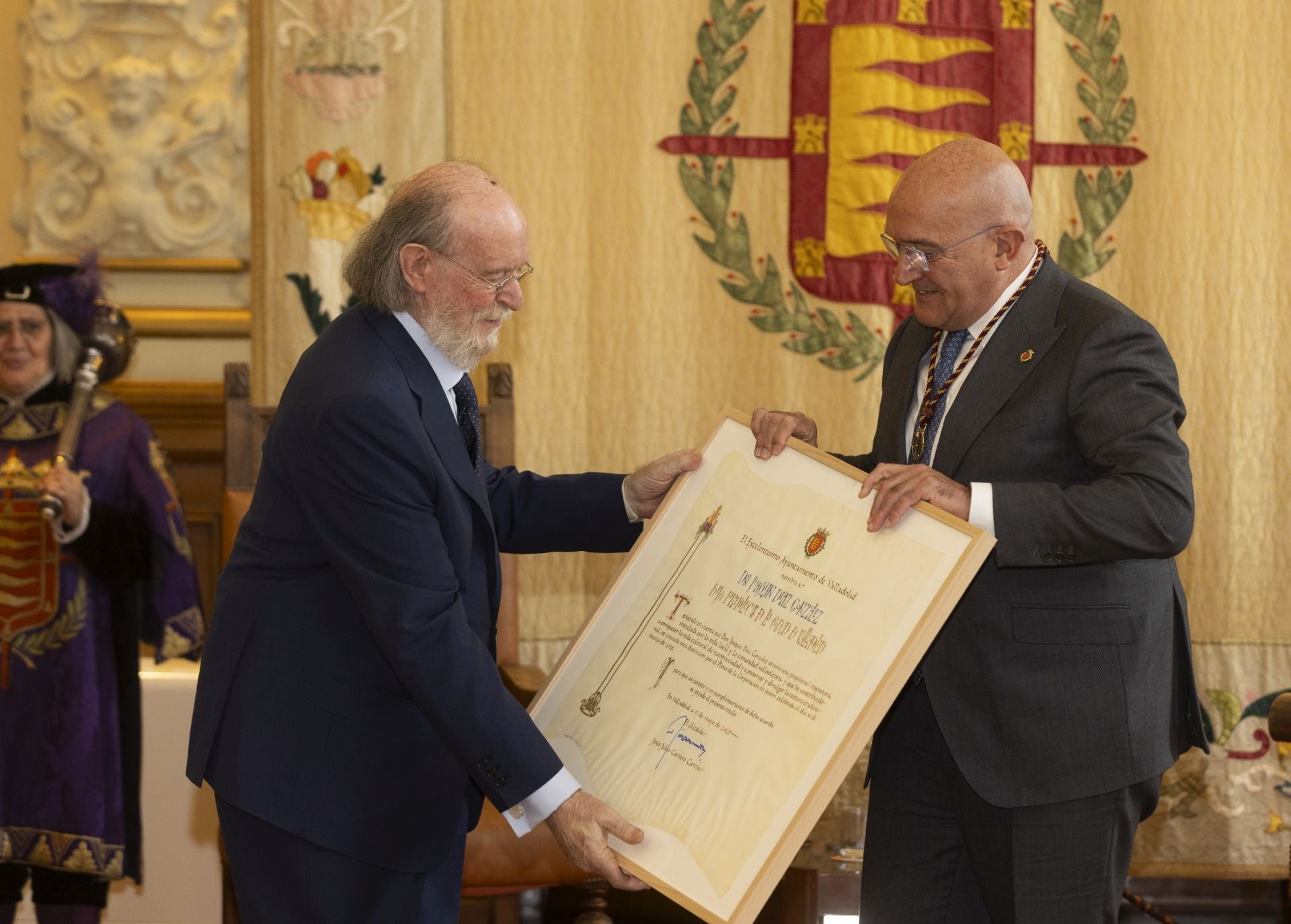 El nombramiento de Joaquín Díaz como Hijo Predilecto de Valladolid, en imágenes