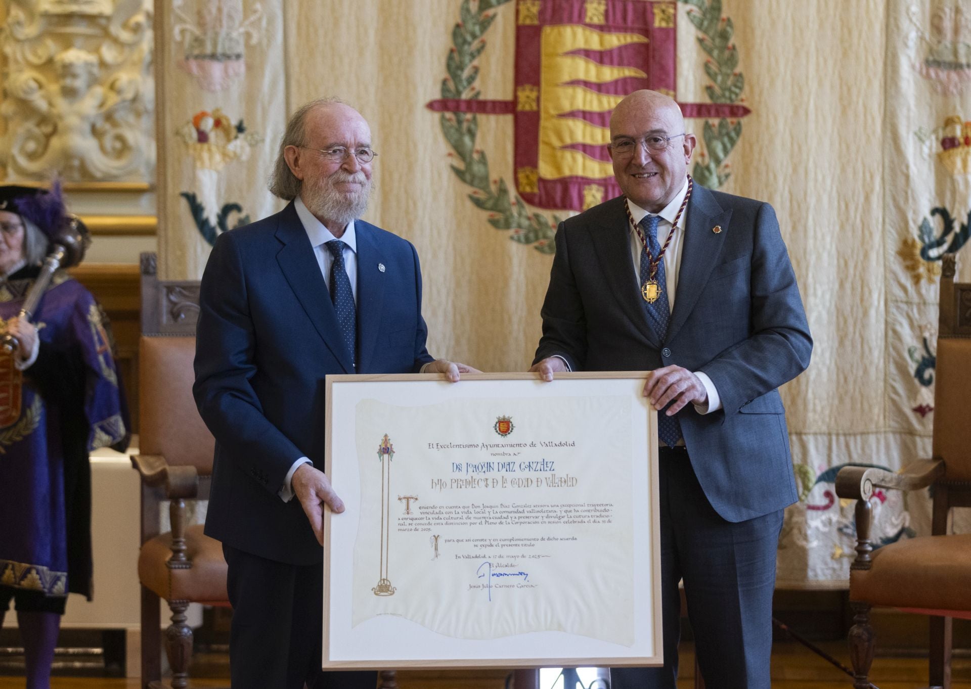 El nombramiento de Joaquín Díaz como Hijo Predilecto de Valladolid, en imágenes
