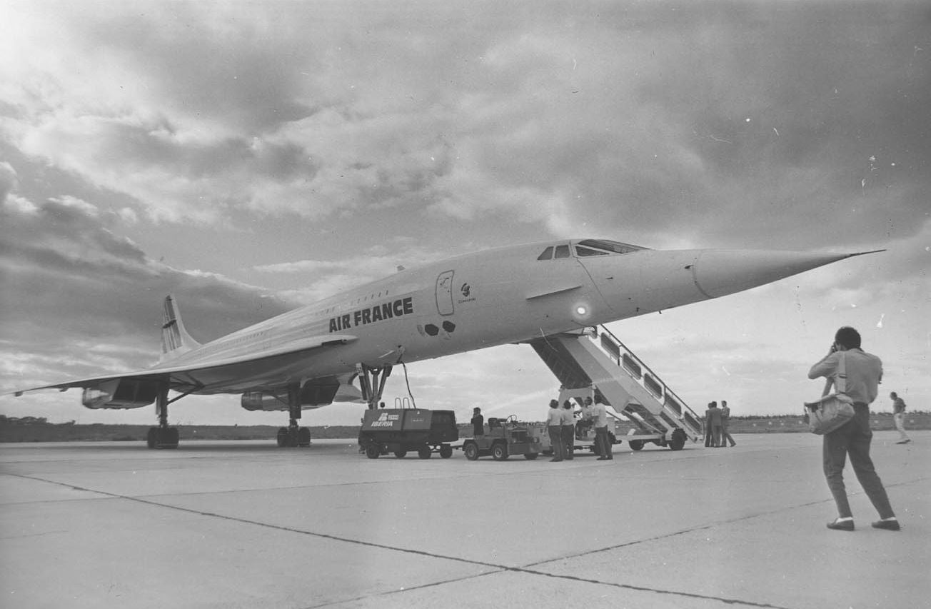 El Concorde aterrizó en el aeropuerto de Villanubla el 2 de julio de 1988.