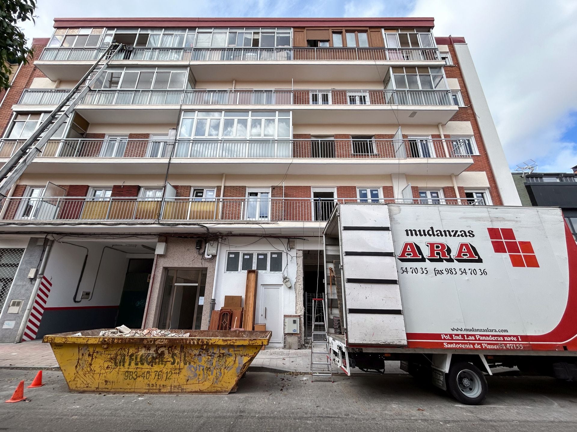 Las imágenes del estado actual del interior de las casas de la calle Goya