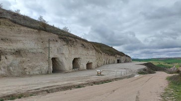 Parte exterior de las minas de yeso.