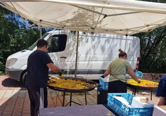 Paellada celebrada el año pasado en el barrio de Nuevo Hospital.