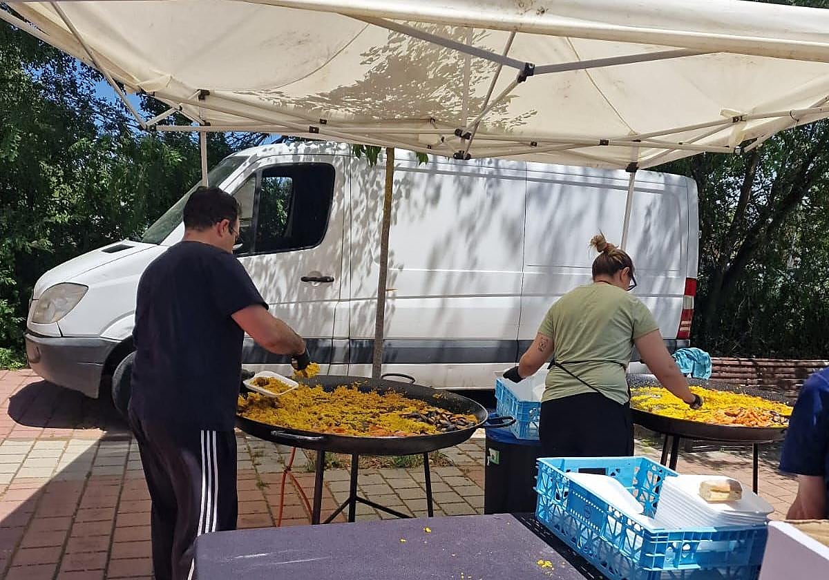 Paellada celebrada el año pasado en el barrio de Nuevo Hospital.