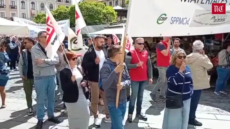 La protesta en Segovia por acuerdos pendientes