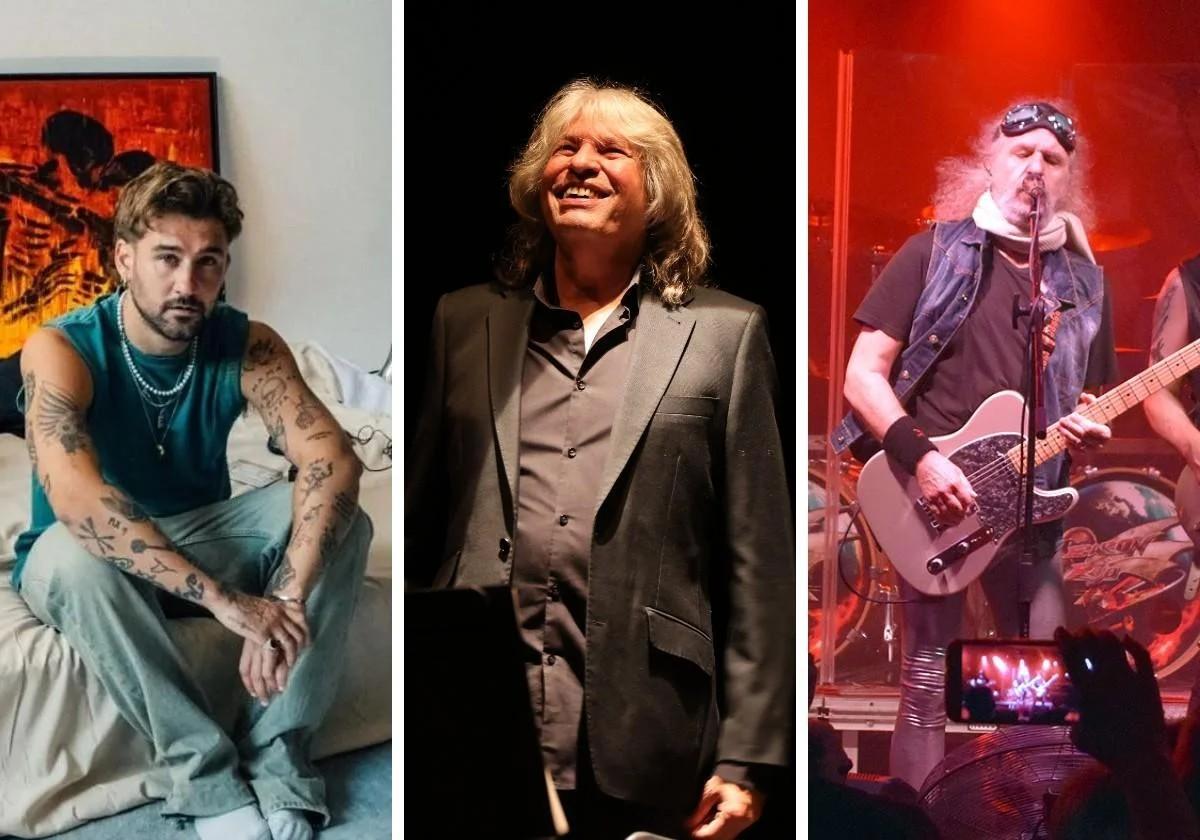 Dani Fernández, José Mercé y Barón Rojo.