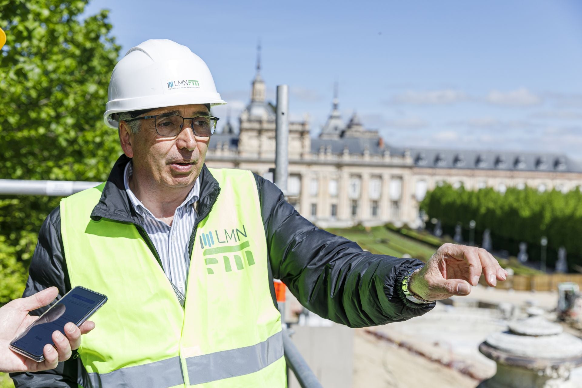 Fotos de las obras para restaurar la fuente más grande de La Granja de San IIdefonso