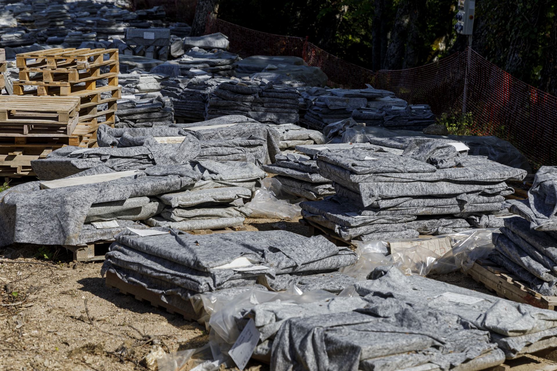 Fotos de las obras para restaurar la fuente más grande de La Granja de San IIdefonso
