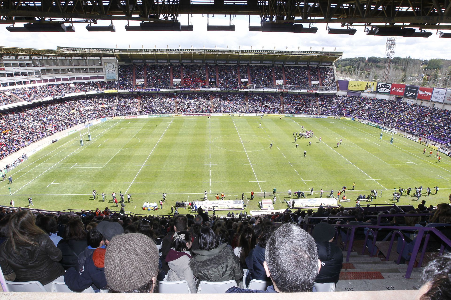 Fotos de la Copa del Rey de Rugby celebrada en el José Zorrilla entre los dos equipos vallisoletanos en 2016
