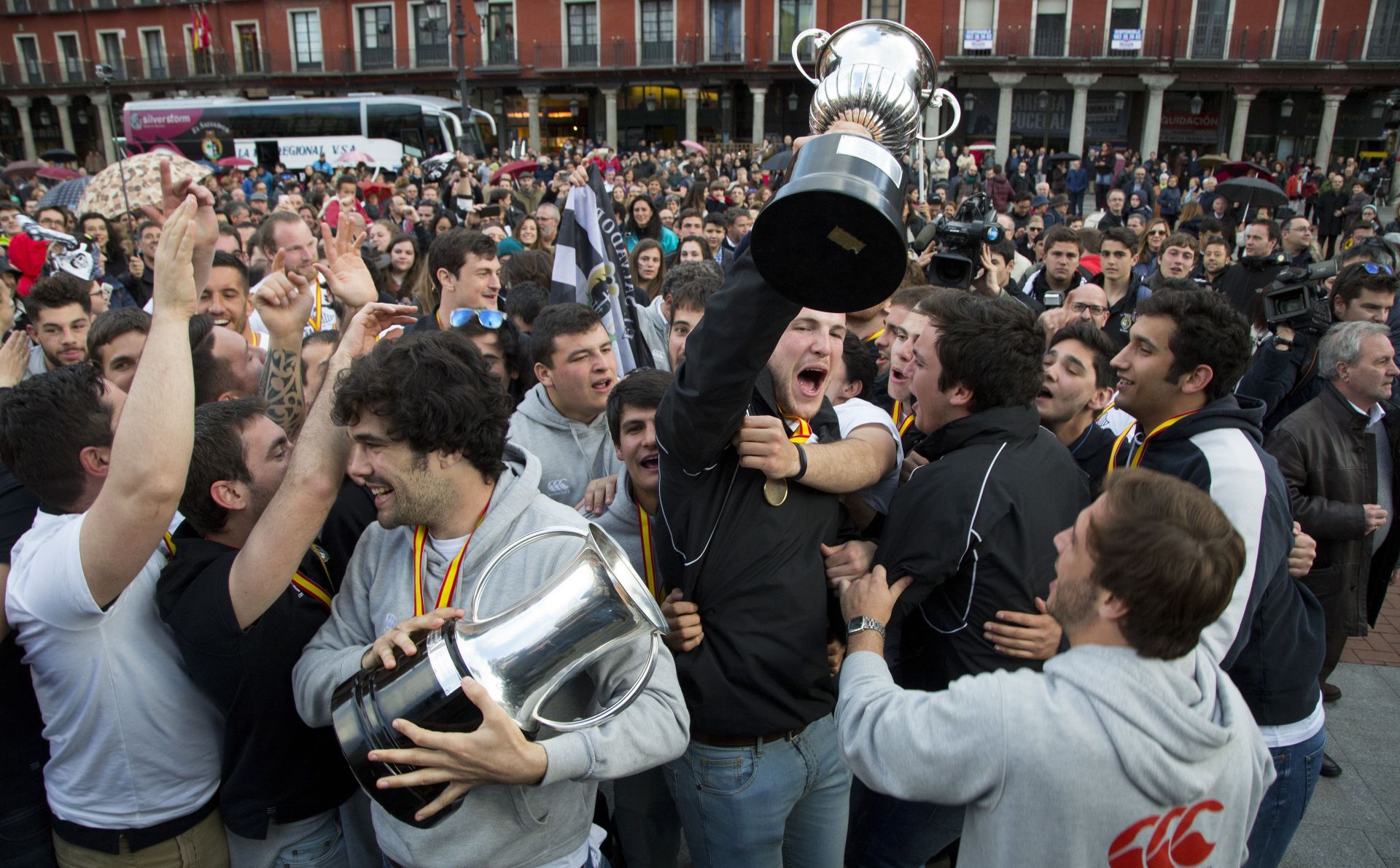 Fotos de la Copa del Rey de Rugby celebrada en el José Zorrilla entre los dos equipos vallisoletanos en 2016