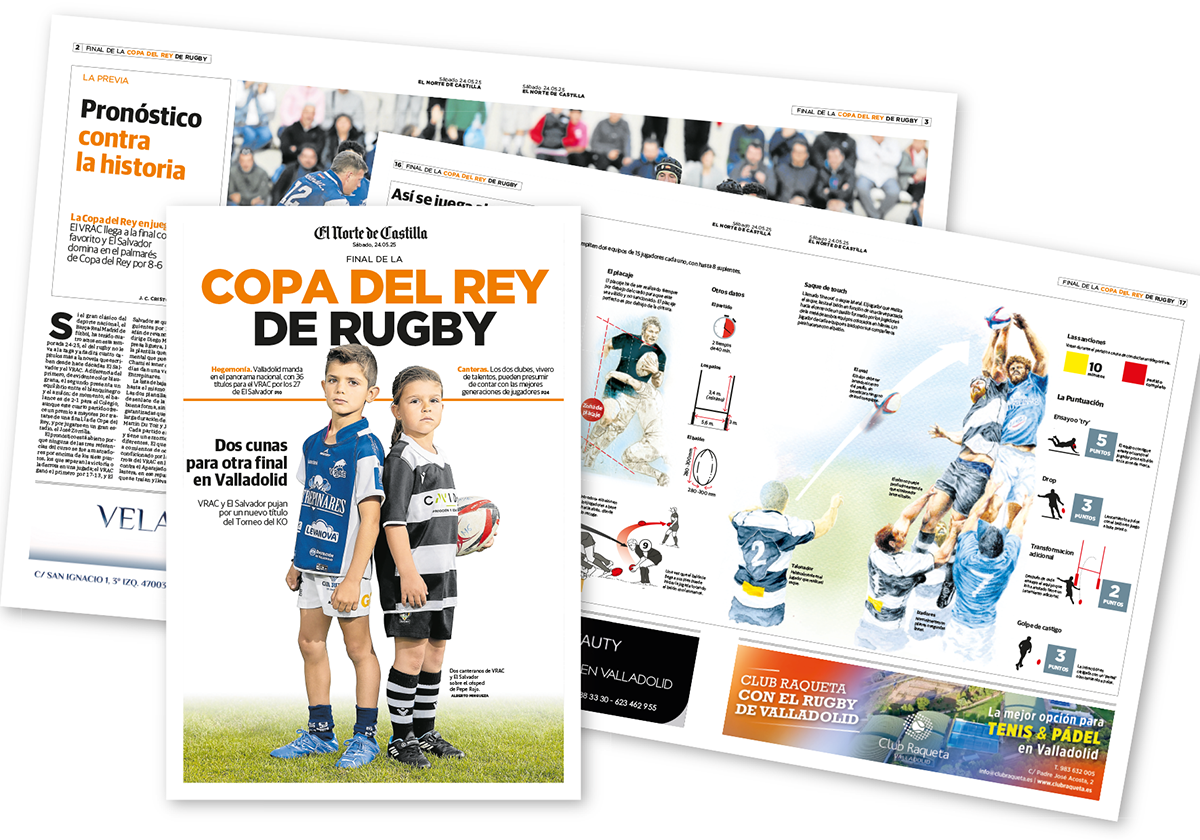 Mañana sábado, especial final de la Copa del Rey de rugby con El Norte