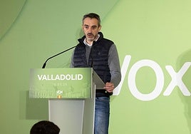El portavoz del Grupo Vox en las Cortes de Castilla y León, David Hierro