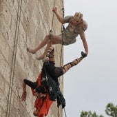 Un momento del espectáculo 'Quasimodo y Esmeralda' en La Antigua.
