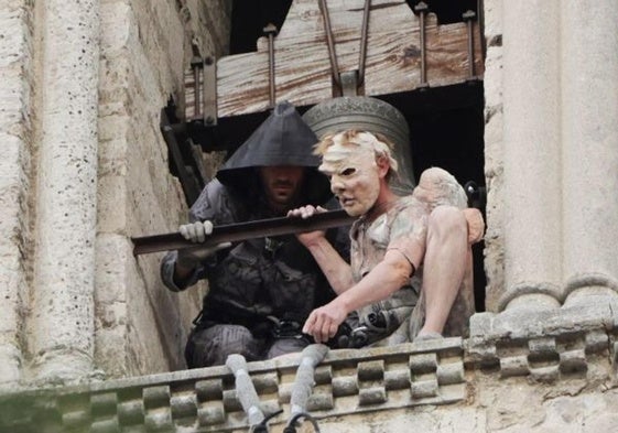 Un momento de la actuación de Leszards Bleus en La Antigua.