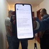 El mensaje recibido por algunos de los afectados informando simplemente del corte de luz.