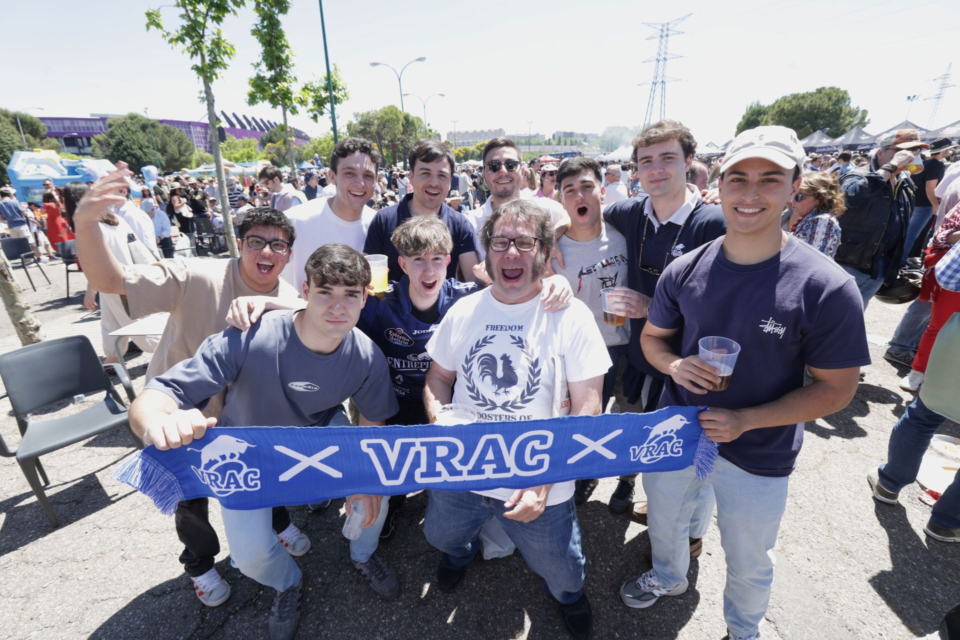 Las imágenes de la Fan Zone de la final de la Copa del Rey de rugby