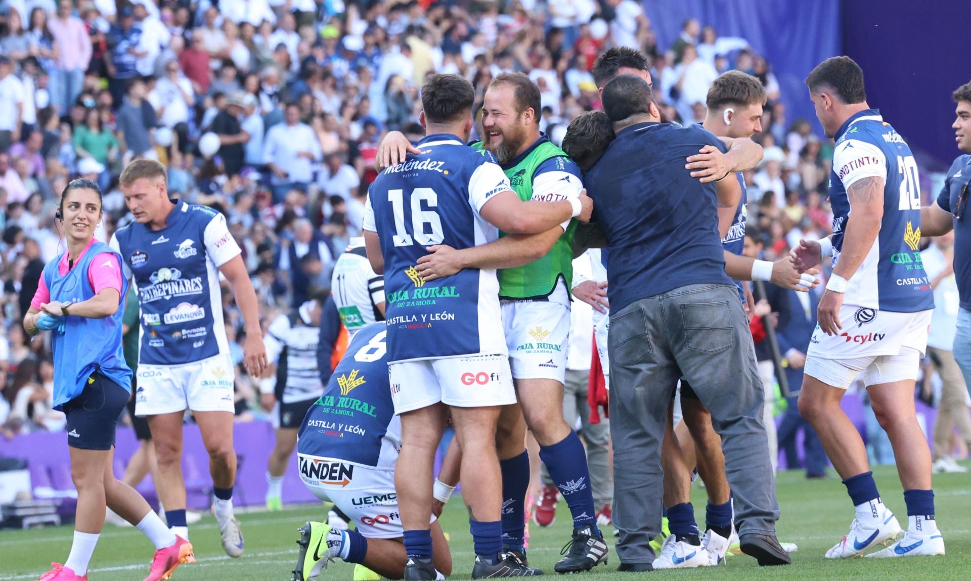 Final de la Copa del Rey de rugby entre el VRAC y El Salvador